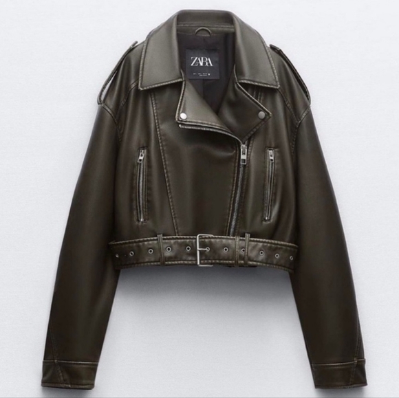 Zara Leather Jacket - Picture 2 of 2